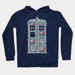 Floral Police Box Hoodie